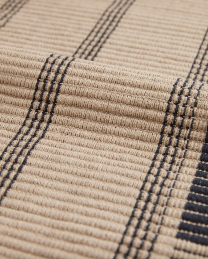 Lexington stribet tæppe i økologisk bomuld