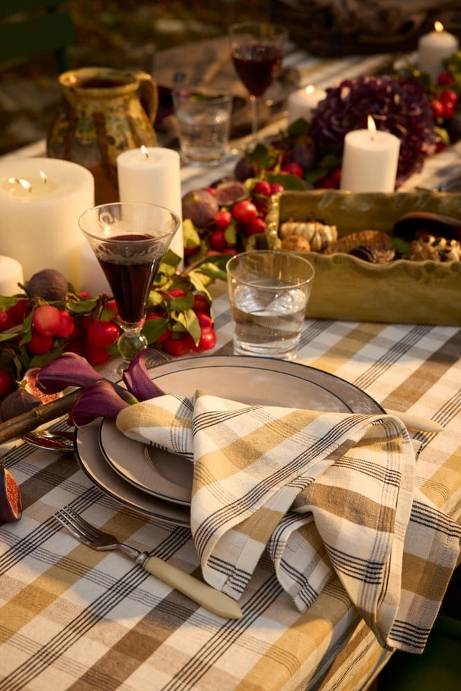 Lexington Ternet hør/bomuld servies