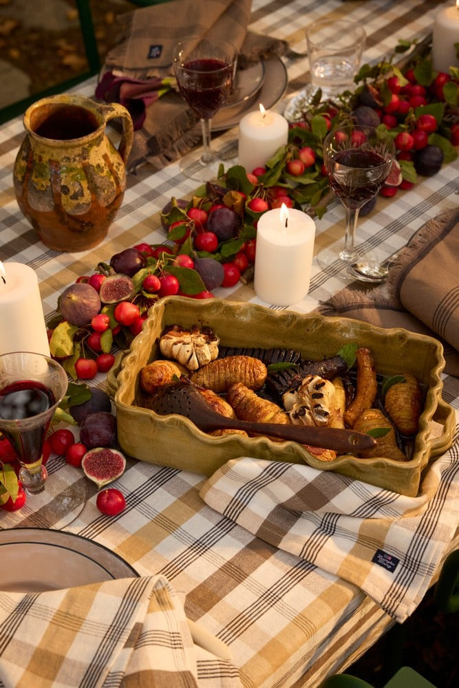 Lexington Ternet hør/bomuld servies