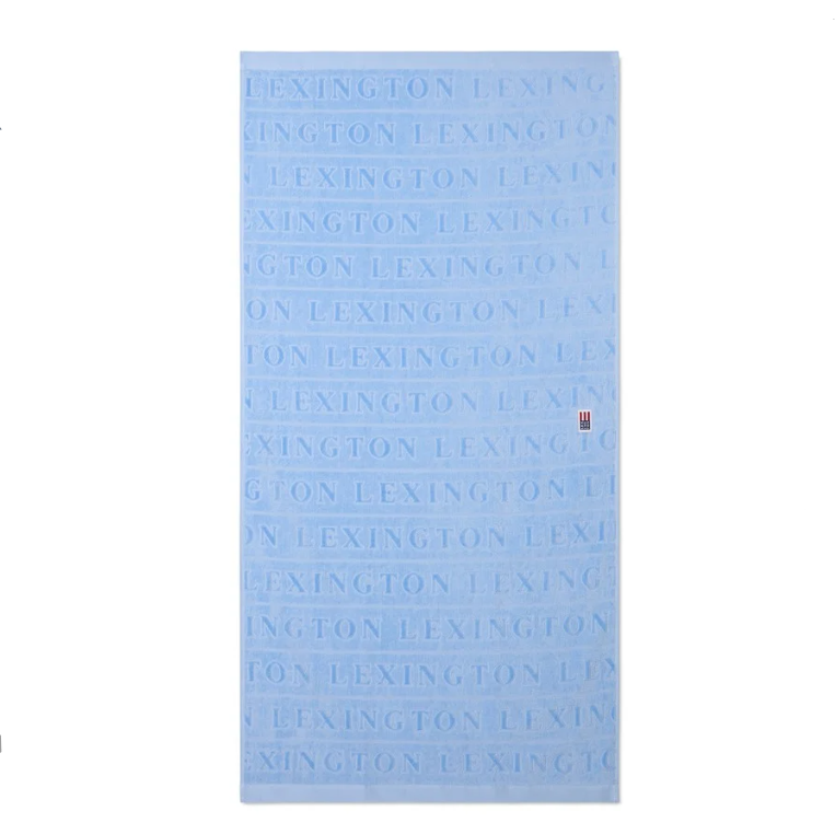 Lexington Velour Jacquard Logo Håndklæde – Blue Sky