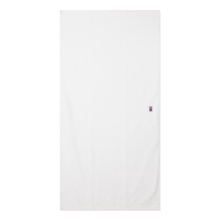 Lexington Velour Jacquard Logo Håndklæde – Hvid