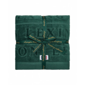 Lexington Velour logo håndklæde 50x70 sæt af 4, juniper