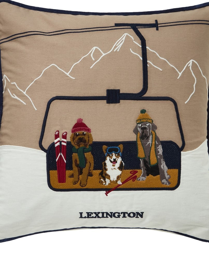 Lexinton dog lift pudebetræk i økologisk bomuld, 50x50 cm