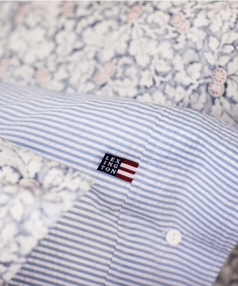 Lexington Pin Point Blue/White Pudebetræk