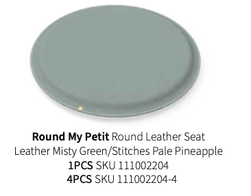 Round My Petite – Rund læderpude fra &CPH