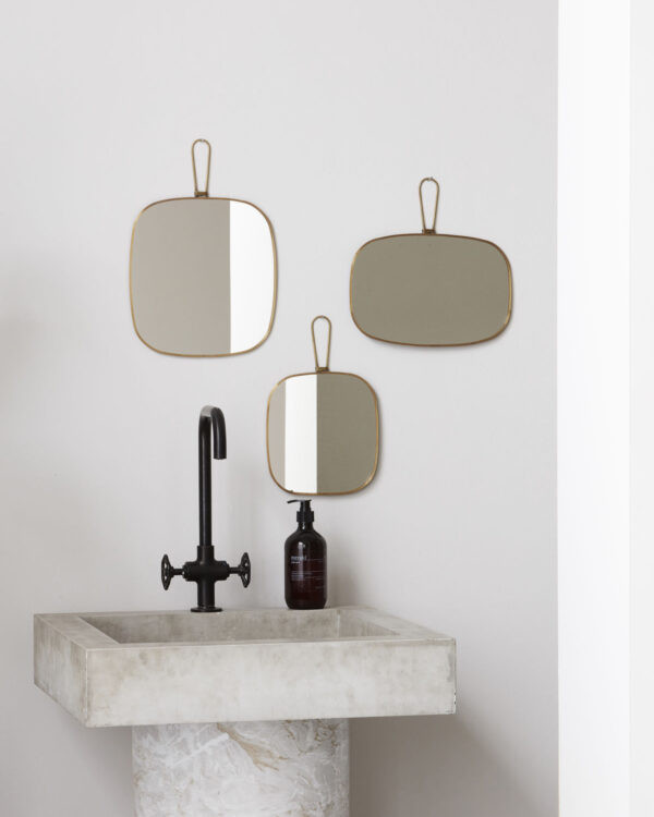 Spejl med messing kant fra Meraki