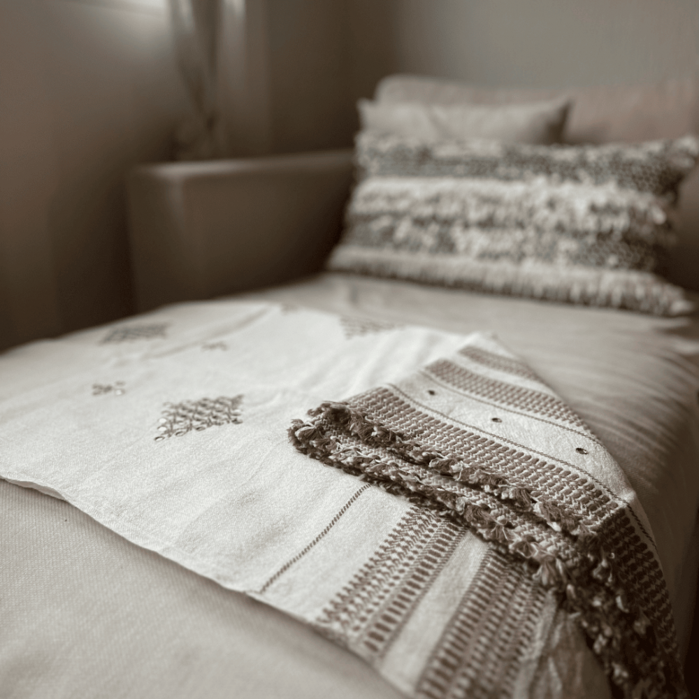 Tokyo Throw Tæppe - Cream