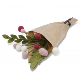 Buket med filtede blomster, Neelam