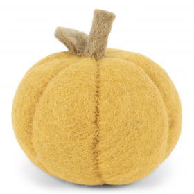 Filtet græskar, gul, Ø8cm