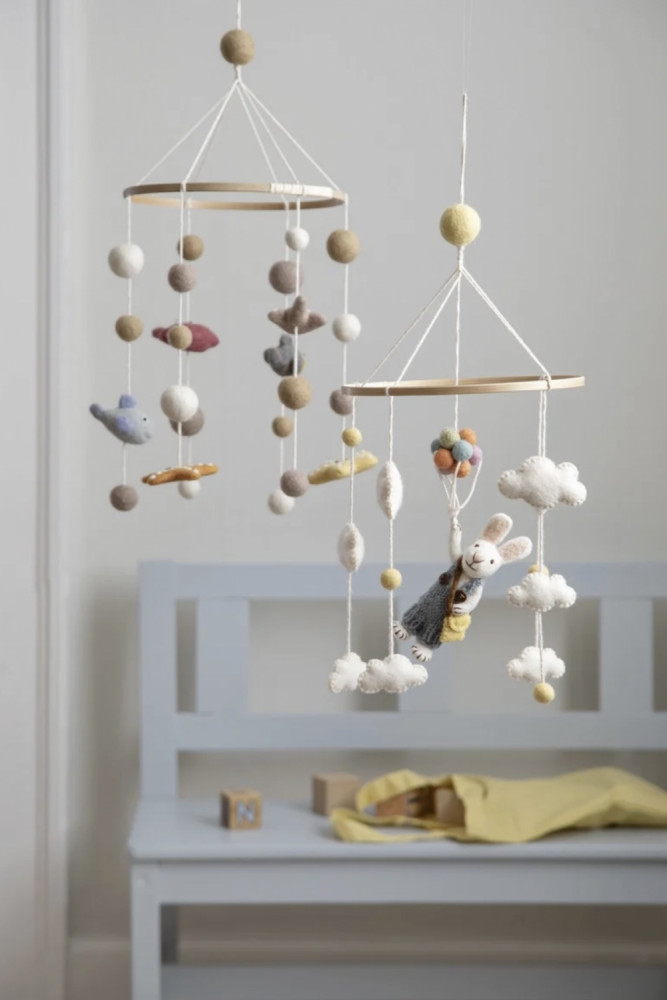 Filtet uro, kanindreng med balloner