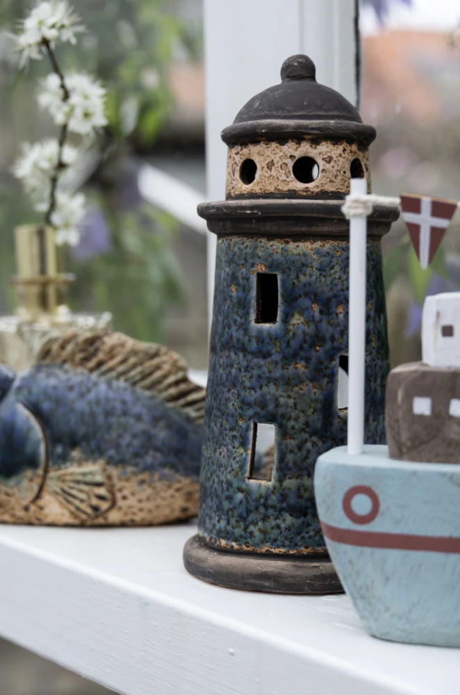 Fyrtårn i stentøj, stor