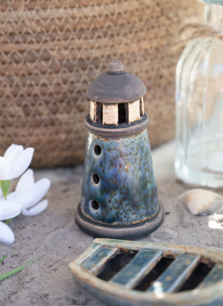 Fyrtøj i stentøj med LED, lille