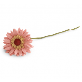 Gry og Sif gerbera i filt, Light Peach – 30 cm