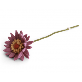 Gry og Sif gerbera i filt, lilla – 30 cm