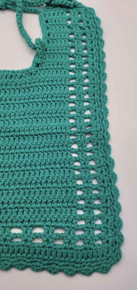 Hagesmæk med mønster, grøn