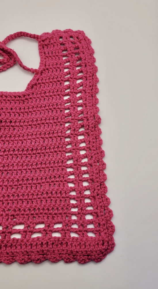 Hagesmæk med mønster, pink 