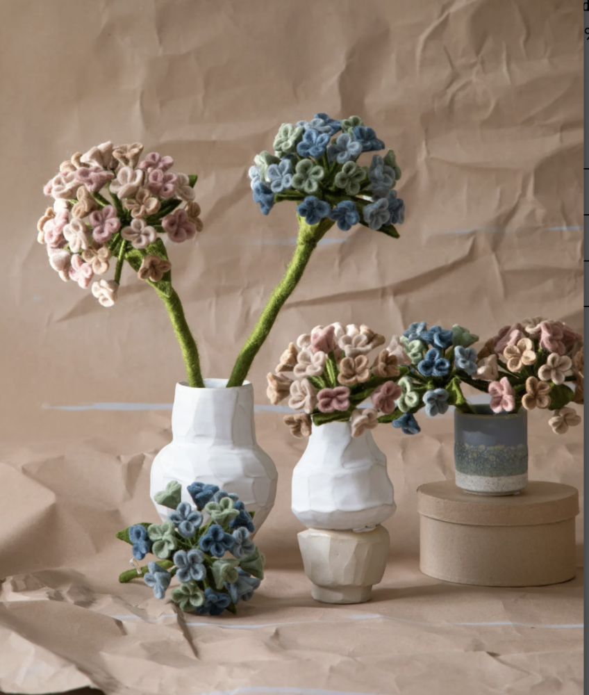 Hortensia rosa, stor