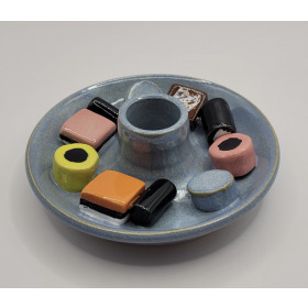 Lakridskonfekt lysestage, blå