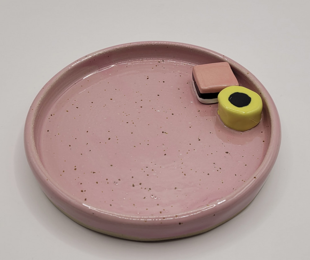 lakridskonfekt mini fad, lyserød