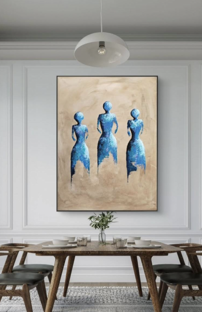 Maleri "De 3 kvinder"