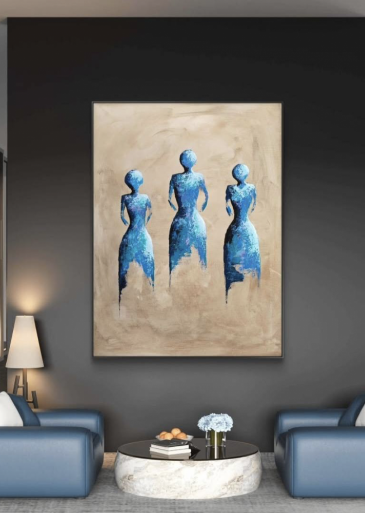 Maleri "De 3 kvinder"