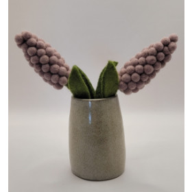 Minivase keramik, lige kant