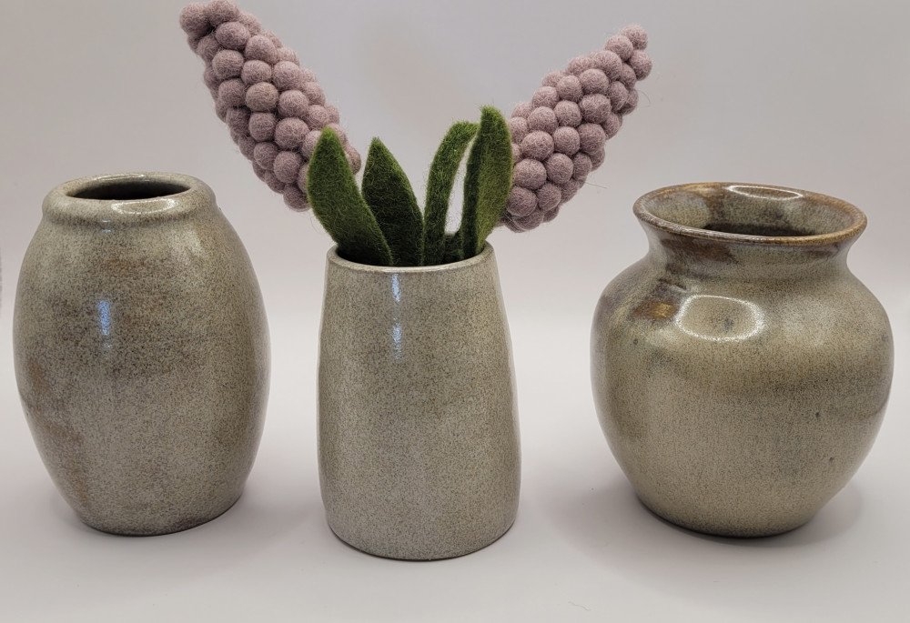 Minivase keramik, rund kant