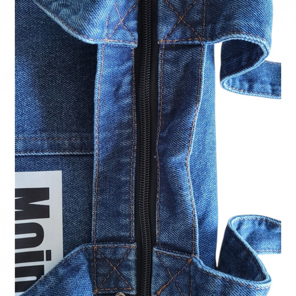 Mulepose i blød denim – Mojn Søjde
