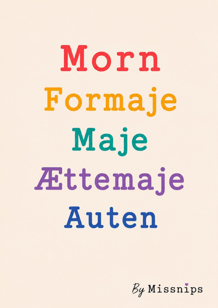 Plakat 30x40, Fra morn til auten