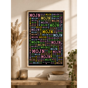 Plakat 30x40cm. Mojn søjde
