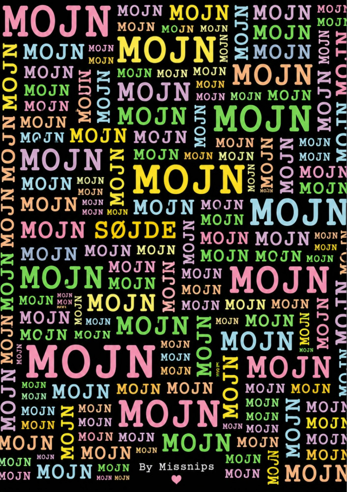 Plakat 30x40cm. Mojn søjde