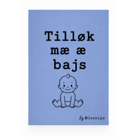 Postkort, Tilløk mæ æ bajs, lyseblå