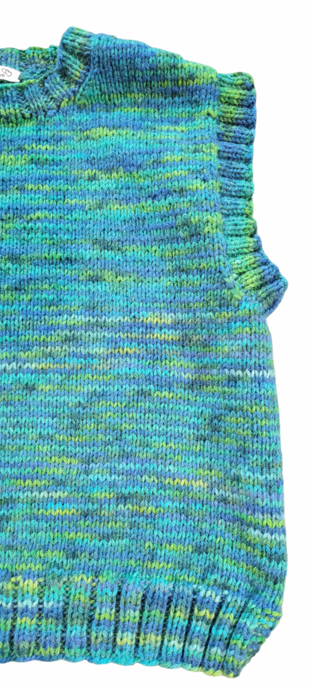 Strikket vest i str. M