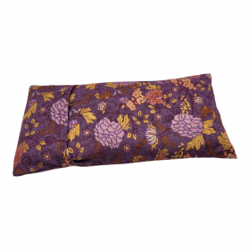 Varmepude lille, lilla med blomster