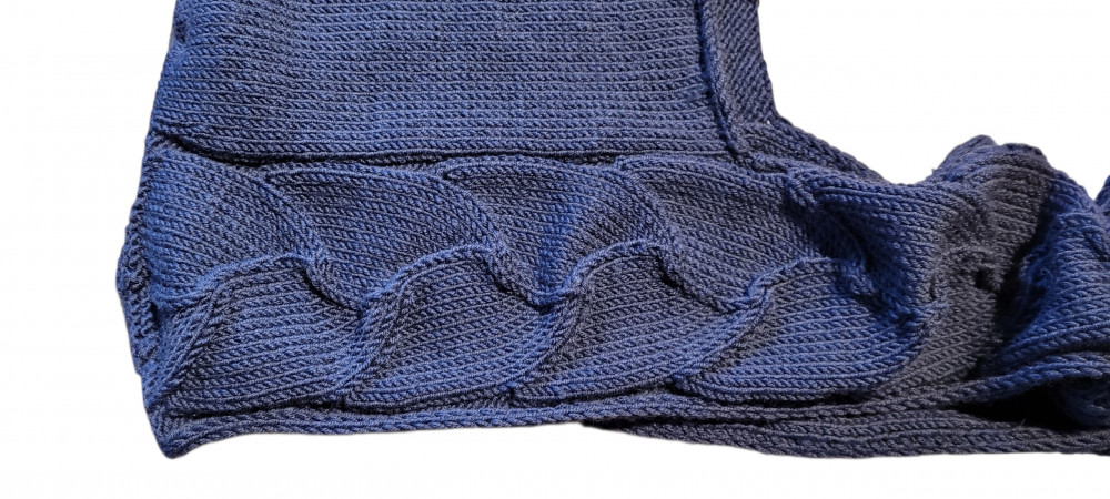 Windswept i baby merino - mørk blå