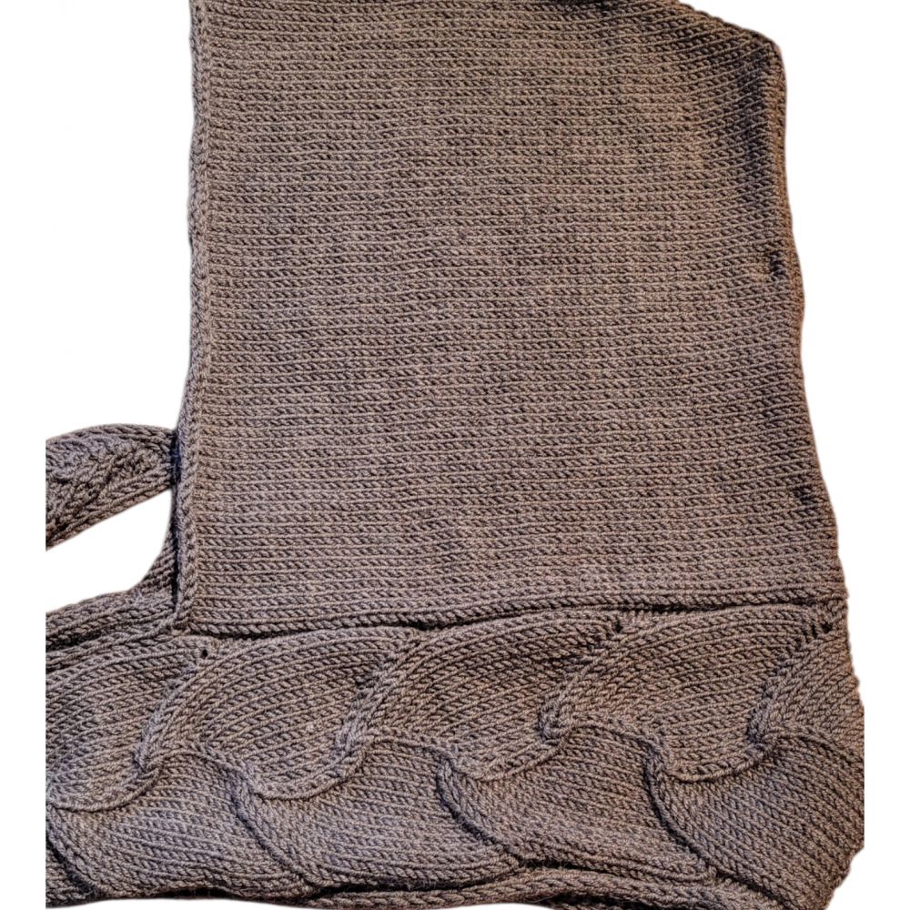 Windswept i baby merino uld - stålgrå