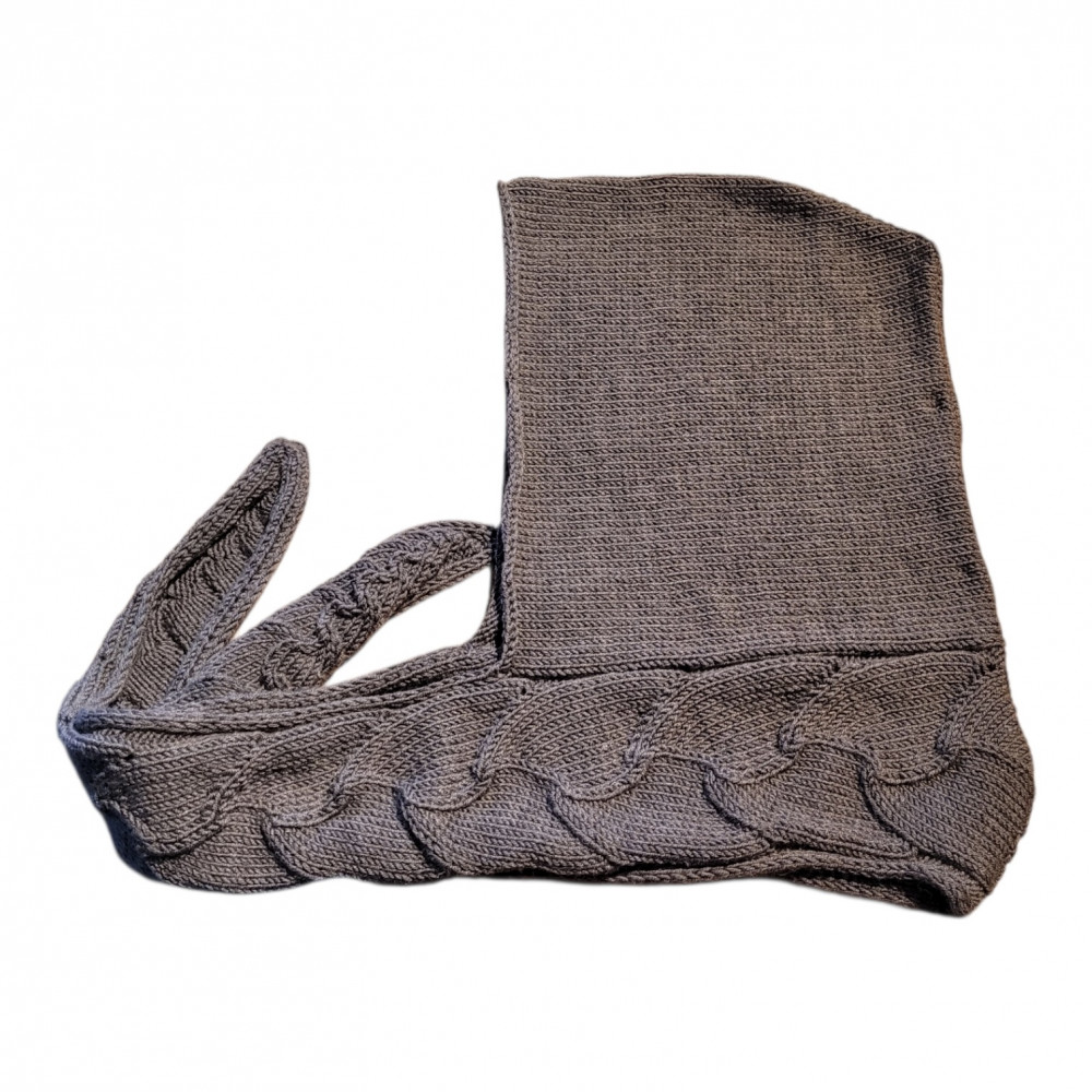 Windswept i baby merino uld - stålgrå