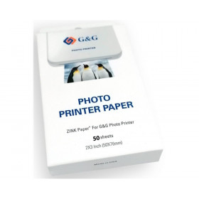 G&G Sprocket ZINK-Papir 50 stk (76 x 50 mm)