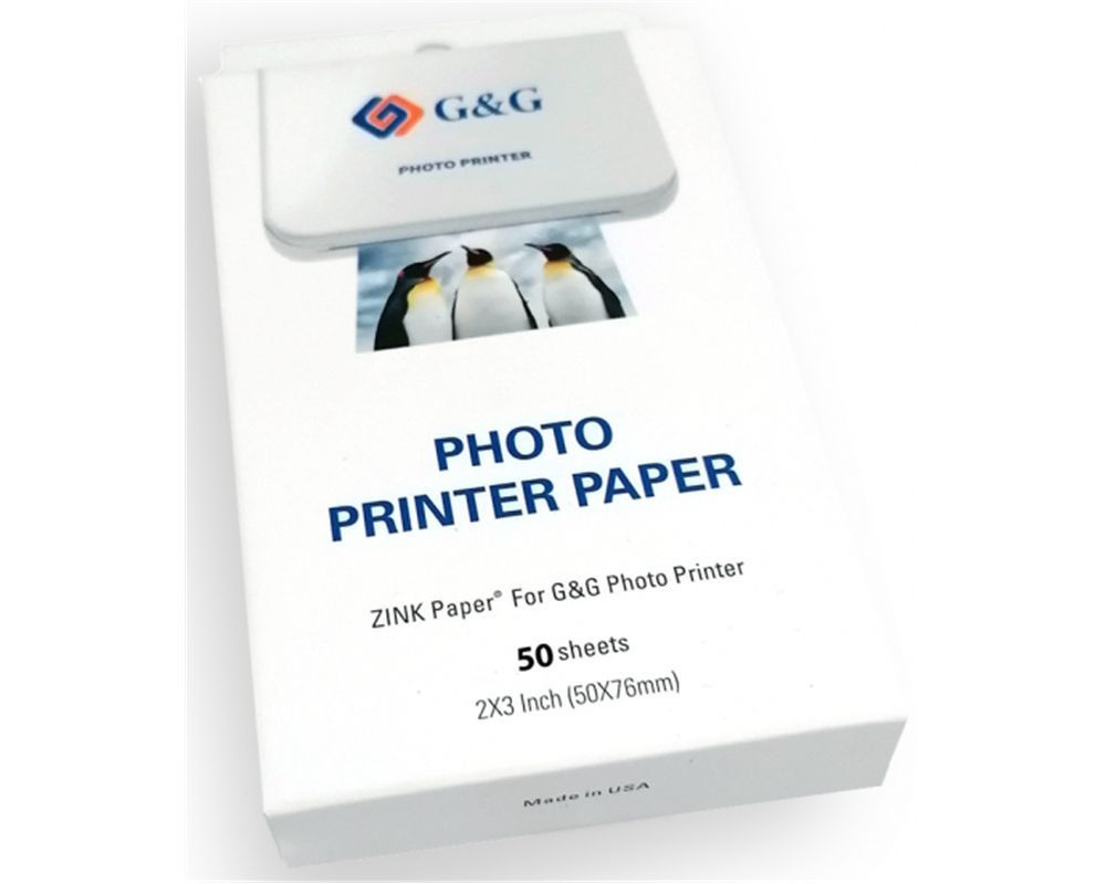 taske dreng høflighed G&G Sprocket ZINK-Papir 50 stk (76 x 50 mm) | www.al