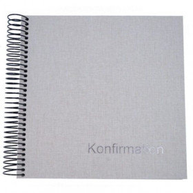 GOLDBUCH Fotoalbum Konfirmation SPIRAL 20X20CM BEIGE