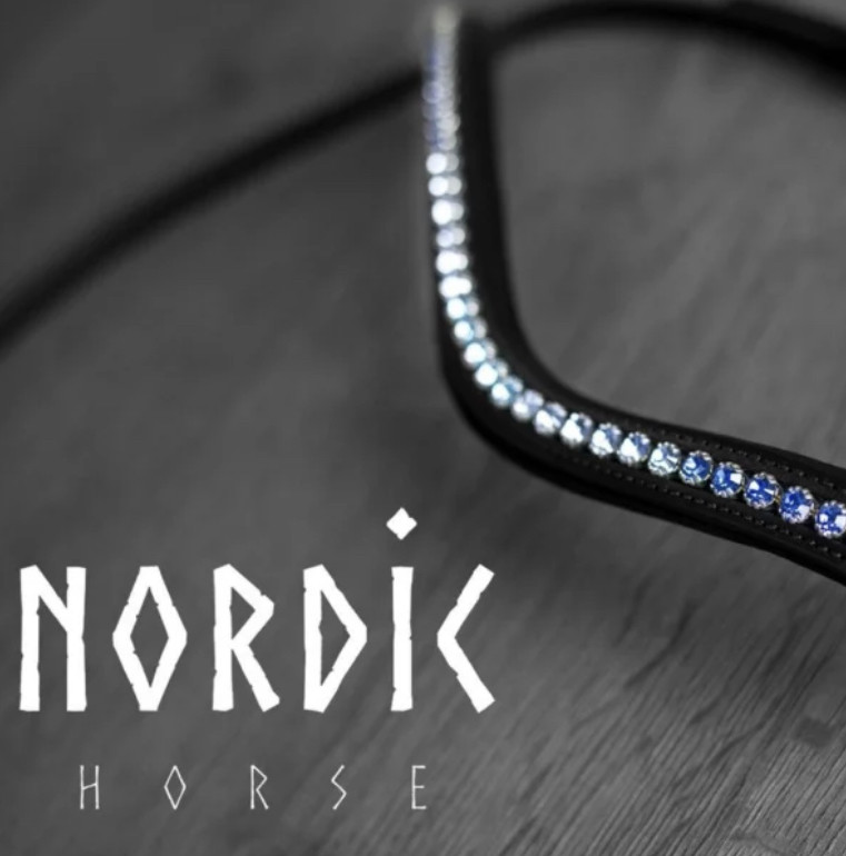 Changerende blå Nakkerem m pandebånd - Nordic-Horse