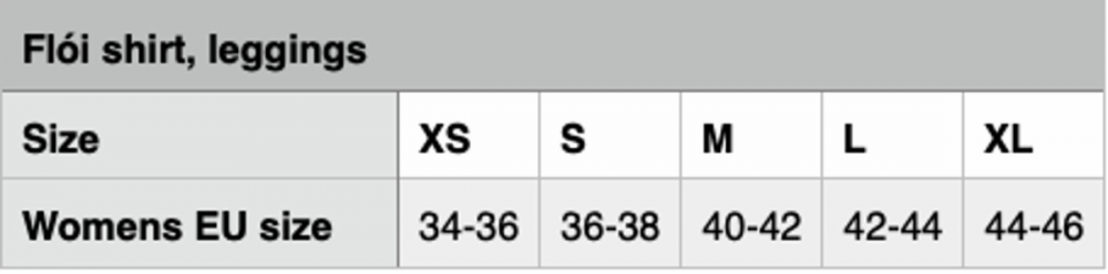 Flói bambus leggings - Karlslund 