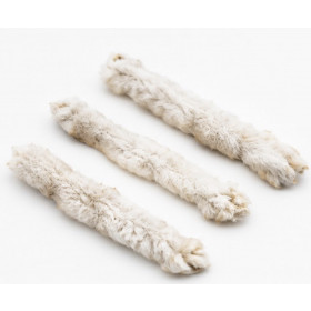 Kanin hud med pels - 15 cm 