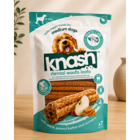 Knash Woofa Loofa Æble & Peanut Butter – 7 stk. M