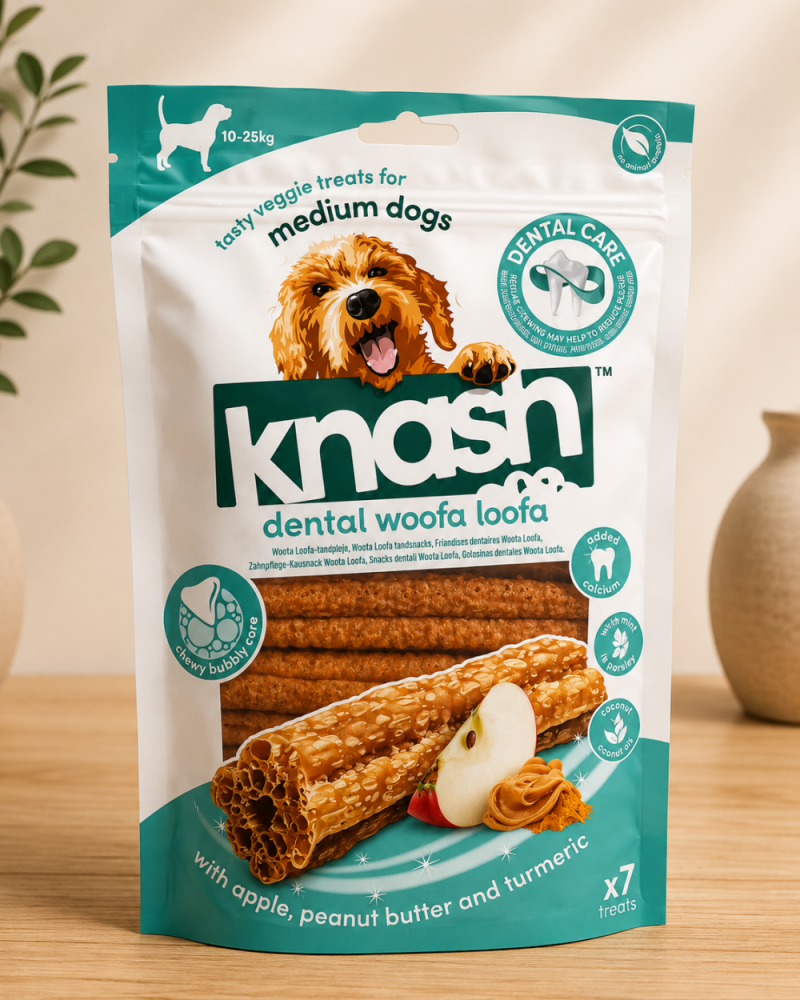 Knash Woofa Loofa Æble & Peanut Butter – 7 stk. M
