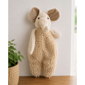 Småland Elefant Large – Blød hundebamse med knitrelyd