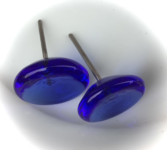 Osteknapper, blå, transparente, 2