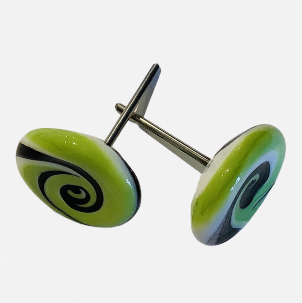 Osteknapper, flerfarvede, grønne (3)