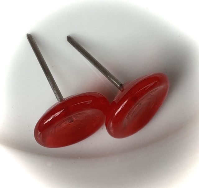 Osteknapper, orange, transparente, 3