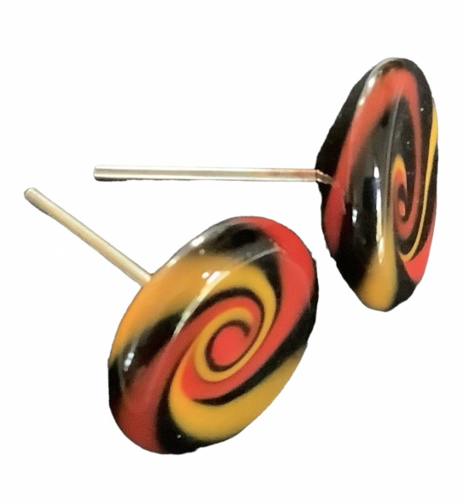 Osteknapper, rød, gul, sort